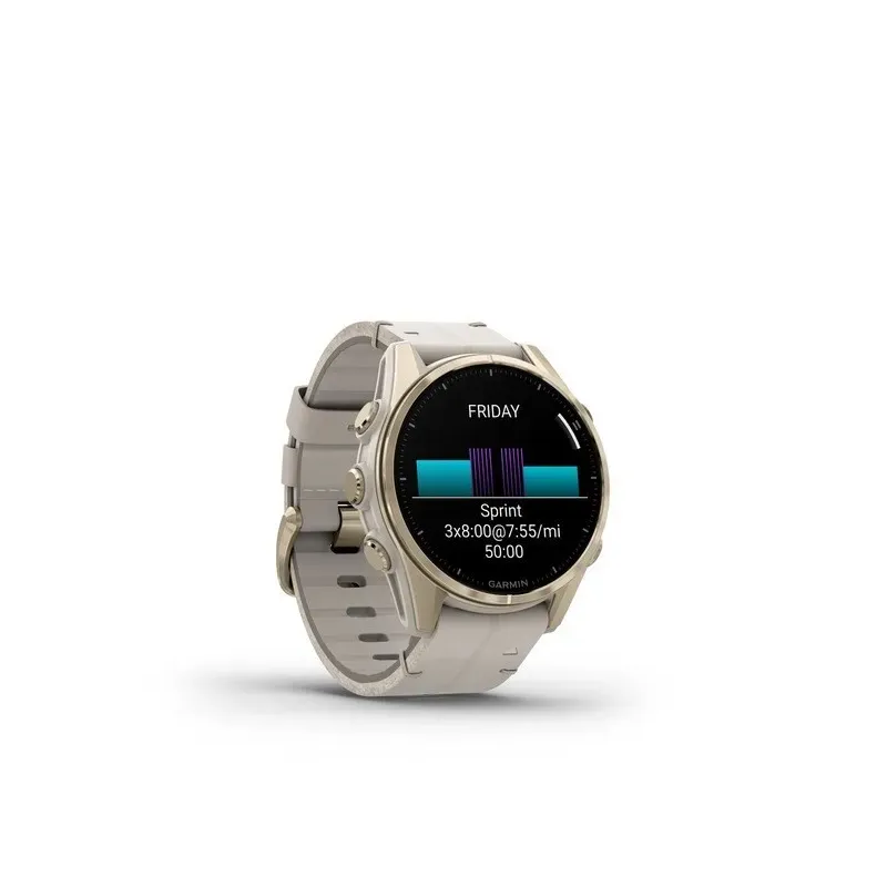 Garmin Fenix 8 3.3 cm (1.3") AMOLED 43 mm Digital 416 x 416 pixels Touchscreen Gold Wi-Fi GPS (satellite)
