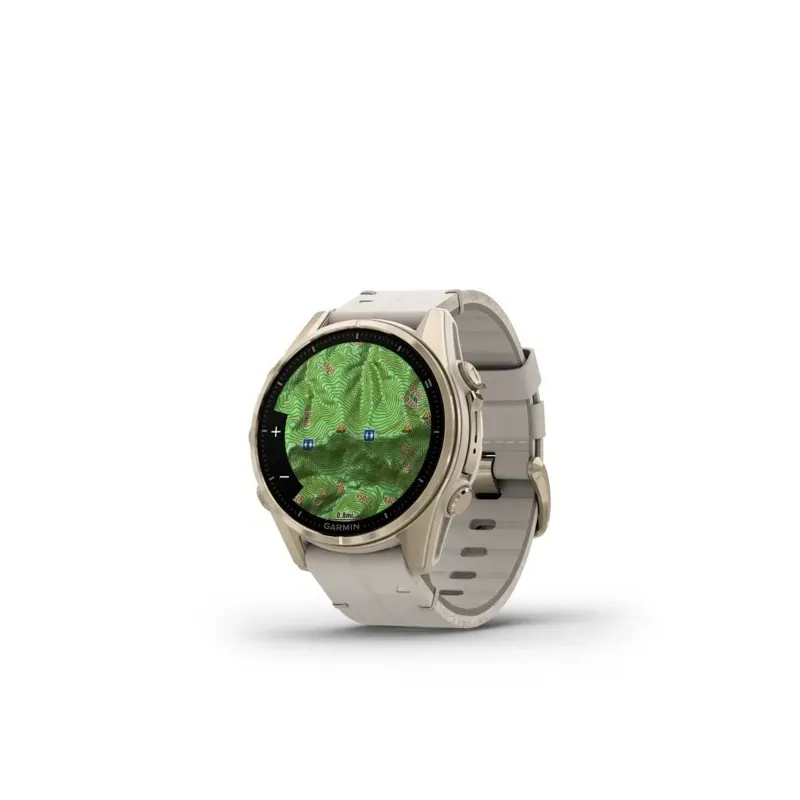 Garmin Fenix 8 3.3 cm (1.3") AMOLED 43 mm Digital 416 x 416 pixels Touchscreen Gold Wi-Fi GPS (satellite)