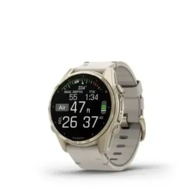 Garmin Fenix 8 3.3 cm (1.3") AMOLED 43 mm Digital 416 x 416 pixels Touchscreen Gold Wi-Fi GPS (satellite)