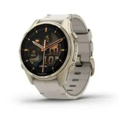 Garmin Fenix 8 3.3 cm (1.3") AMOLED 43 mm Digital 416 x 416 pixels Touchscreen Gold Wi-Fi GPS (satellite)