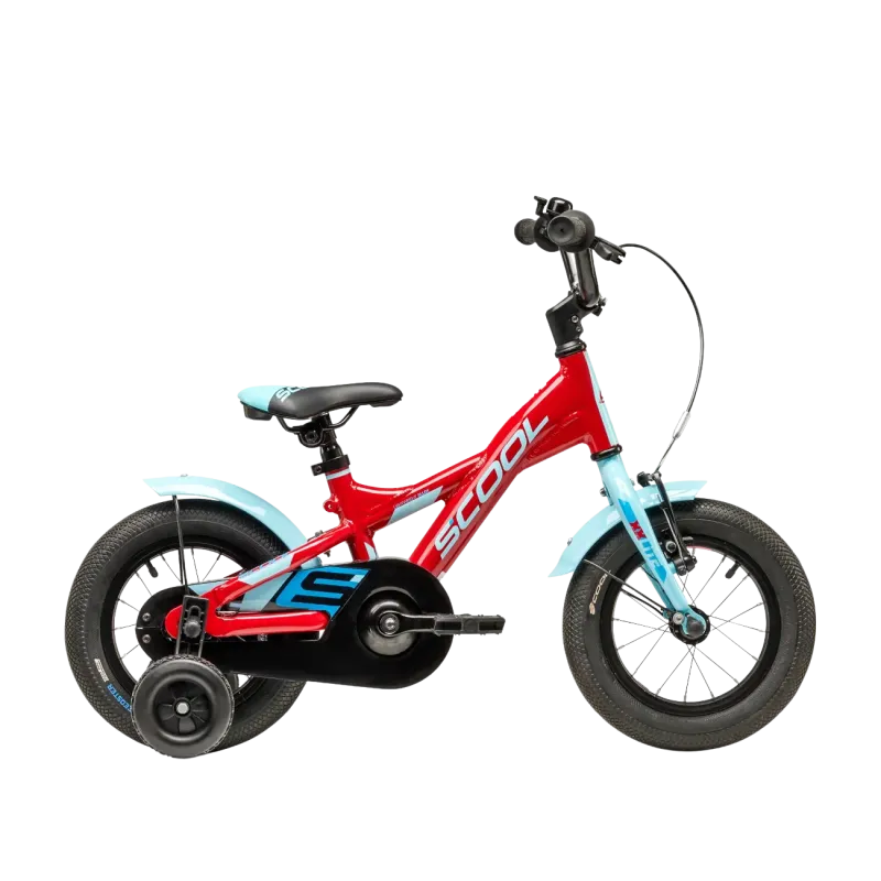 Детский велосипед S´COOL XXlite, 12" красный/голубой