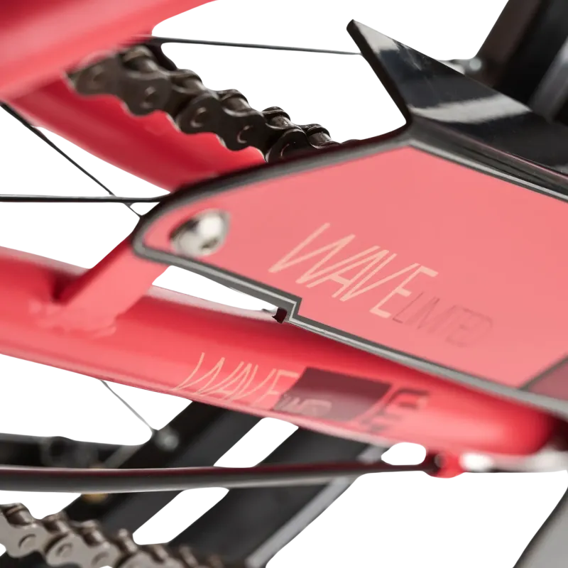 Детский велосипед S´COOL Wave Steel LTD, 24" коралловый/красный