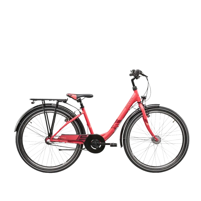 Молодежный велосипед S´COOL Wave Steel LTD, 26" коралловый/красный