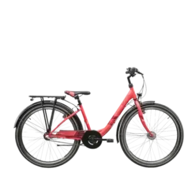 Молодежный велосипед S´COOL Wave Steel LTD, 26" коралловый/красный