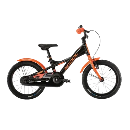 Laste jalgratas S´COOL XXlite, 16" must-oranž