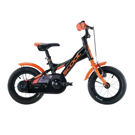 Laste jalgratas S'Cool XXlite, 12" must-oranž