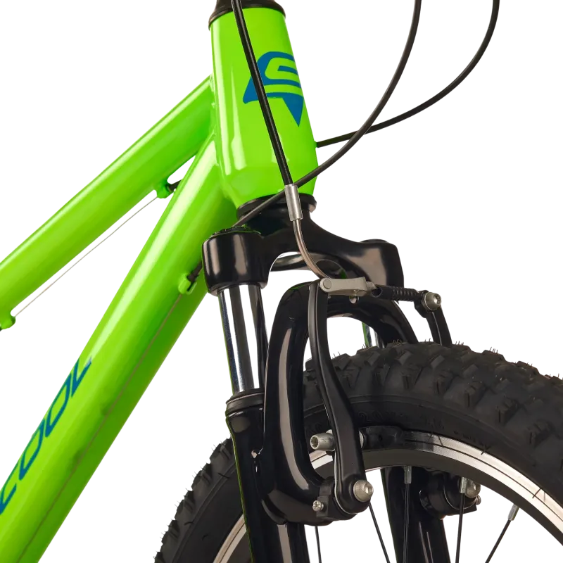 Laste jalgratas S'COOL Xroc, 20" Neon Green/Ocean