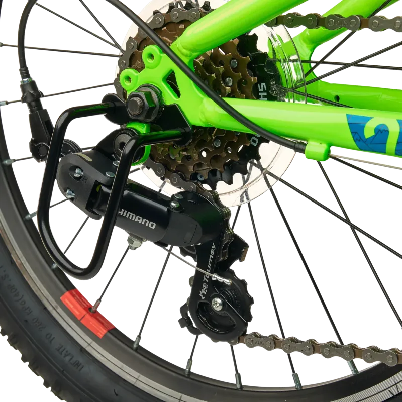 Laste jalgratas S'COOL Xroc, 20" Neon Green/Ocean