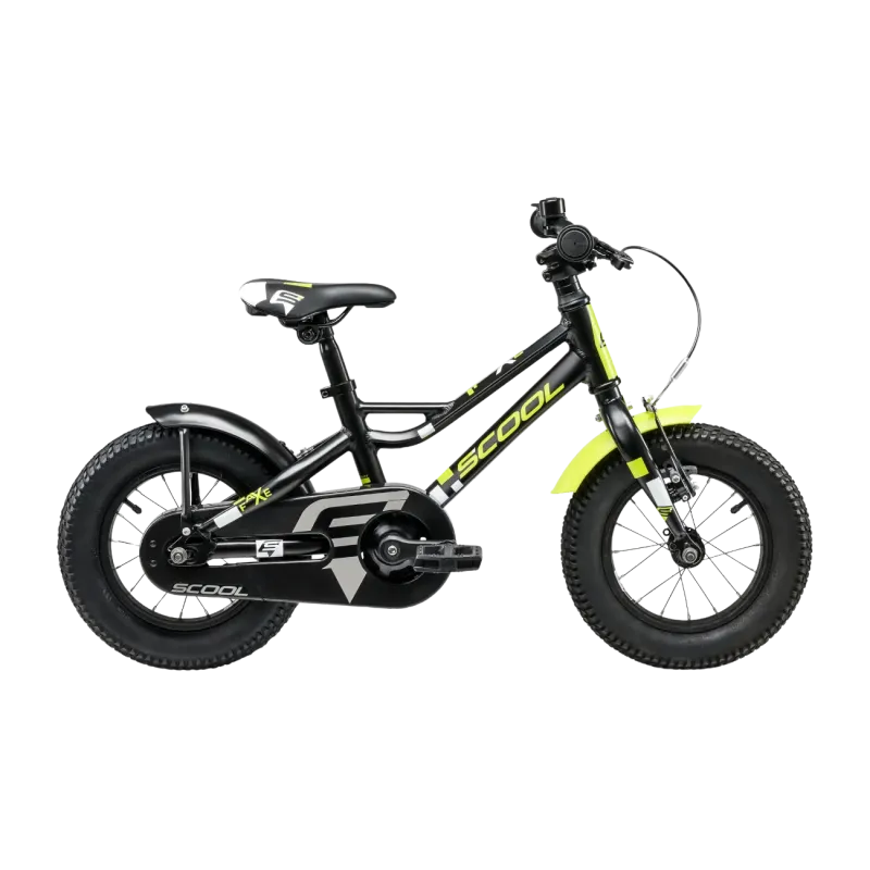 Laste jalgratas S´COOL faXe, 12" must-kollane
