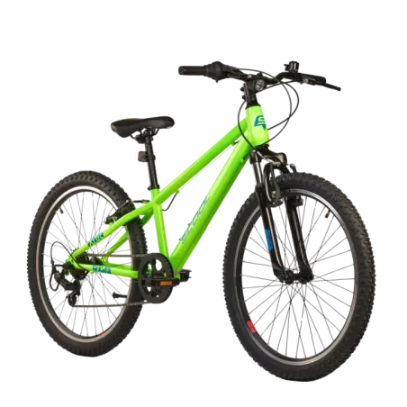 Laste jalgratas S'COOL Xroc, 24" Neon Green/Ocean
