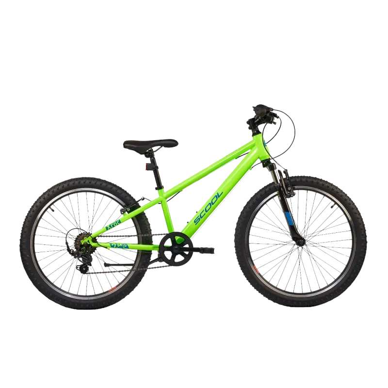 Laste jalgratas S'COOL Xroc, 24" Neon Green/Ocean