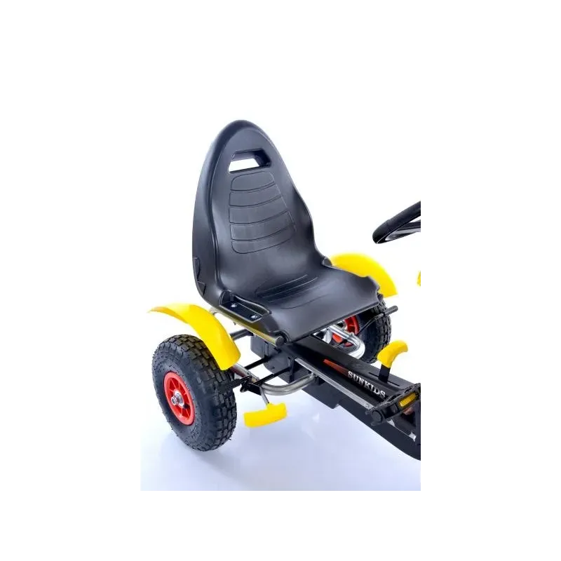 Velokart (Velomobile) Go-Kart F618 Yellow (4-10 years)