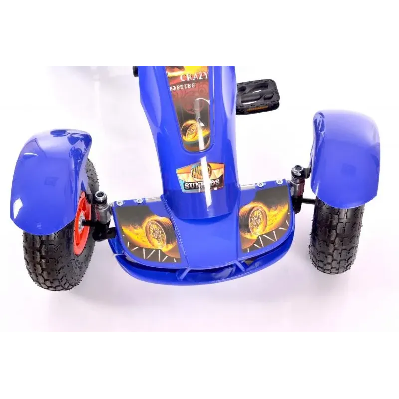 Велокарт (Веломобиль) Go-Kart F618 синий (от 4-10 лет)