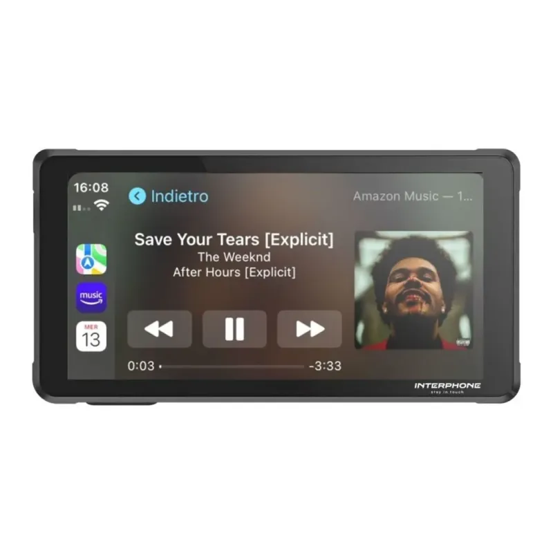 INTERPHONE SYNC55 SMART DISPLAY (CAR PLAY/ANDROID AUTO) Black