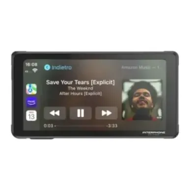 INTERPHONE SYNC55 SMART DISPLAY (CAR PLAY/ANDROID AUTO) Black