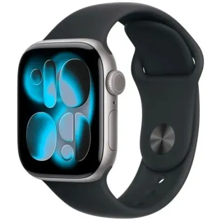 Apple Watch Series 11 (2025) GPS 42mm Space Gray Alu Case, Black Sport Band M/L EU MEQX4