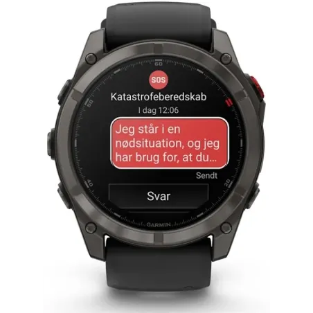 Garmin fēnix 8 Pro 3.56 cm (1.4") AMOLED 51 mm Digital 454 x 454 pixels Touchscreen Black, Grey, Titanium Wi-Fi GPS