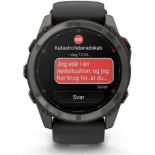 Garmin fēnix 8 Pro 3.56 cm (1.4") AMOLED 51 mm Digital 454 x 454 pixels Touchscreen Black, Grey, Titanium Wi-Fi GPS