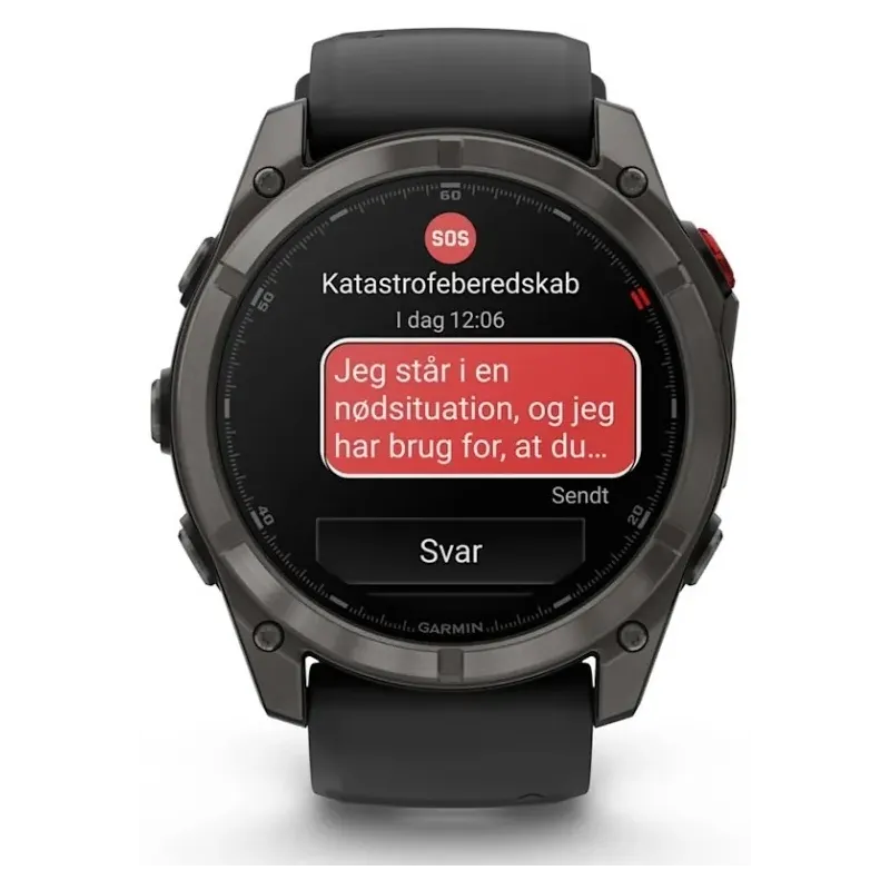 Garmin fēnix 8 Pro 3.56 cm (1.4") AMOLED 51 mm Digital 454 x 454 pixels Touchscreen Black, Grey, Titanium Wi-Fi GPS