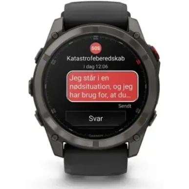 Garmin fēnix 8 Pro 3.56 cm (1.4") AMOLED 51 mm Digital 454 x 454 pixels Touchscreen Black, Grey, Titanium Wi-Fi GPS
