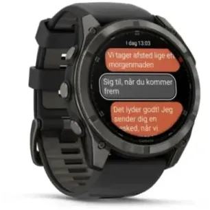 Garmin fēnix 8 Pro 3.56 cm (1.4") AMOLED 51 mm Digital 454 x 454 pixels Touchscreen Black, Grey, Titanium Wi-Fi GPS
