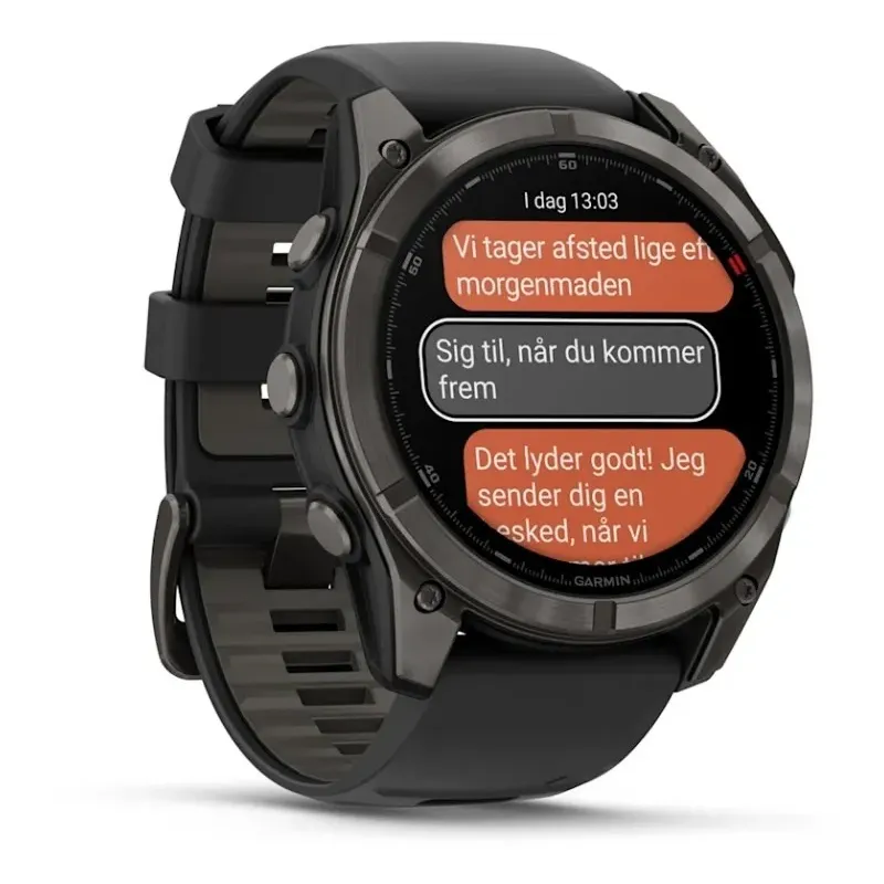 Garmin fēnix 8 Pro 3.56 cm (1.4") AMOLED 51 mm Digital 454 x 454 pixels Touchscreen Black, Grey, Titanium Wi-Fi GPS
