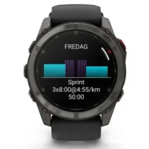 Garmin fēnix 8 Pro 3.56 cm (1.4") AMOLED 51 mm Digital 454 x 454 pixels Touchscreen Black, Grey, Titanium Wi-Fi GPS