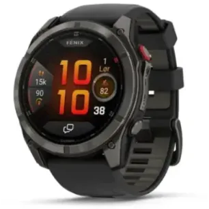 Garmin fēnix 8 Pro 3.56 cm (1.4") AMOLED 51 mm Digital 454 x 454 pixels Touchscreen Black, Grey, Titanium Wi-Fi GPS