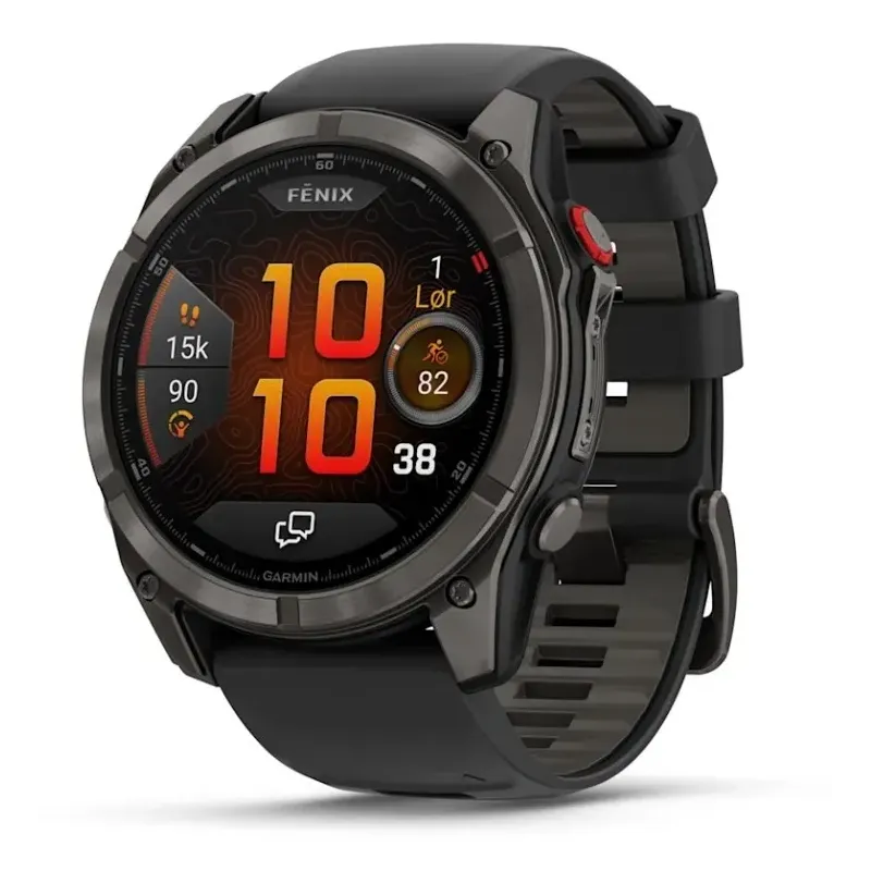 Garmin fēnix 8 Pro 3.56 cm (1.4") AMOLED 51 mm Digital 454 x 454 pixels Touchscreen Black, Grey, Titanium Wi-Fi GPS