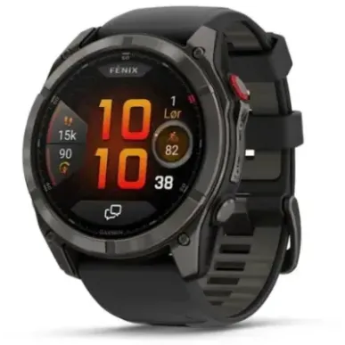 Garmin fēnix 8 Pro 3.56 cm (1.4") AMOLED 51 mm Digital 454 x 454 pixels Touchscreen Black, Grey, Titanium Wi-Fi GPS