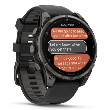 Garmin fēnix 8 Pro 3.56 cm (1.4") AMOLED 47 mm Digital 454 x 454 pixels Touchscreen Grey Wi-Fi GPS (satellite)