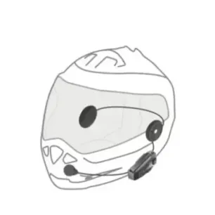 Interphone U-COM 8R Motorbike intercom 1600 m Black