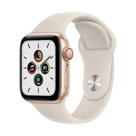 Apple Watch SE2 (2022) GPS + Cellular LTE 40mm Starlight Alu case, Starlight Sport Band S/M EU MXGJ3