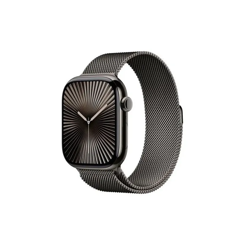 Apple Watch Series 10 GPS + Cellular 46mm Slate Titanium Case, Slte Milanese Loop EU M/L MWYW3