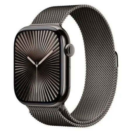 Apple Watch Series 10 GPS + Cellular 46mm Slate Titanium Case, Slte Milanese Loop EU M/L MWYW3