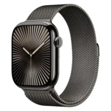 Apple Watch Series 10 GPS + Cellular 46mm Slate Titanium Case, Slte Milanese Loop EU M/L MWYW3
