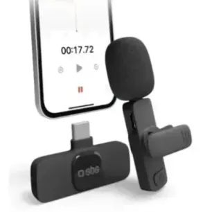 Microphone SBS with Type-C receiver, Black Microphone SBS with Type-C receiver, Black