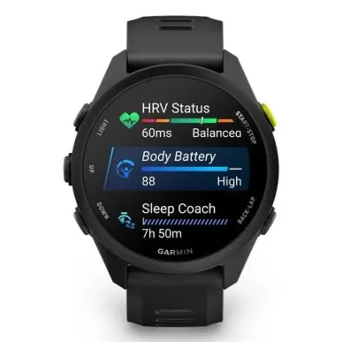 Garmin Forerunner 70 3.05 cm (1.2") AMOLED 43 mm Digital 390 x 390 pixels Touchscreen Black GPS (satellite)