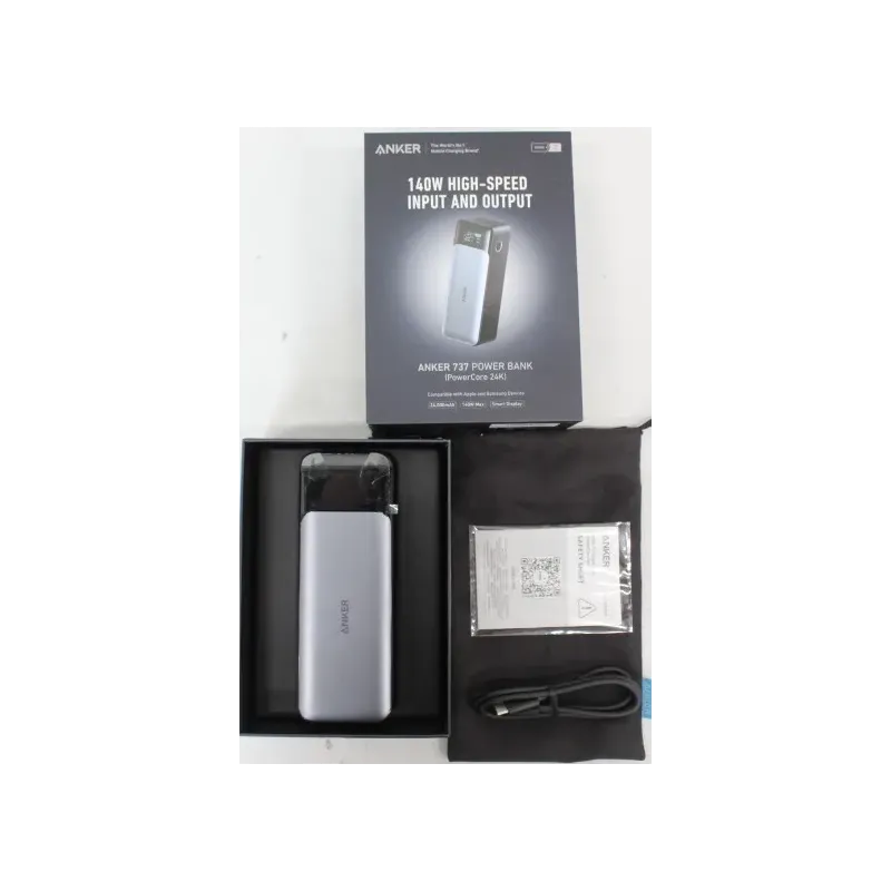 SALE OUT. Anker 737 Power Bank Gen 2 B2C - UN Black Iteration 1 A1289011 24000 mAh Black DEMO