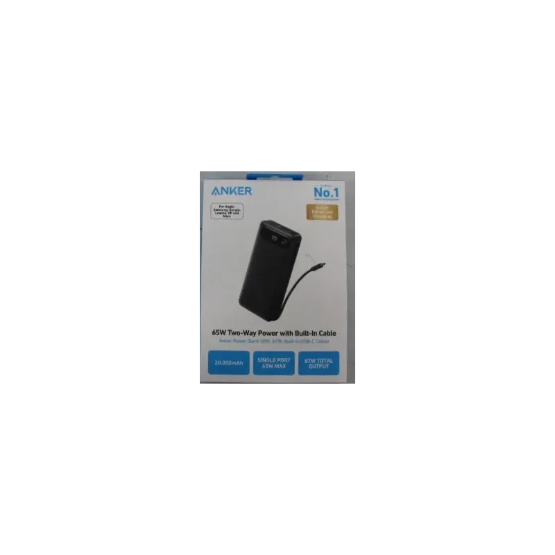 SALE OUT. Anker Power Bank 65W A1383H11 20000 mAh Black DEMO