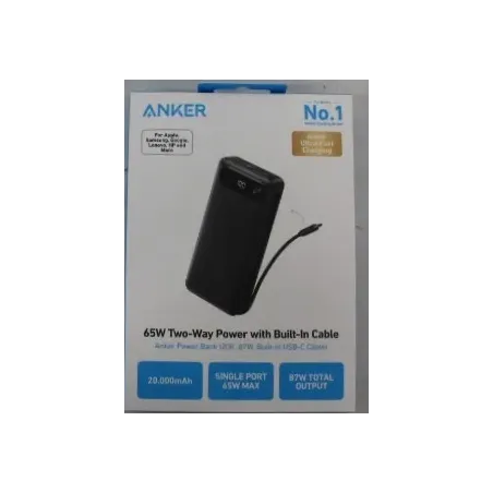 SALE OUT. Anker Power Bank 65W A1383H11 20000 mAh Black DEMO