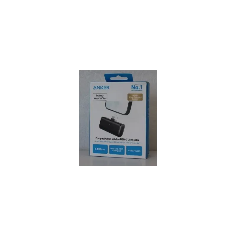 SALE OUT. Anker Nano Power Bank Built-In with USB-C Connector A1653H11 5000 mAh Black DEMO