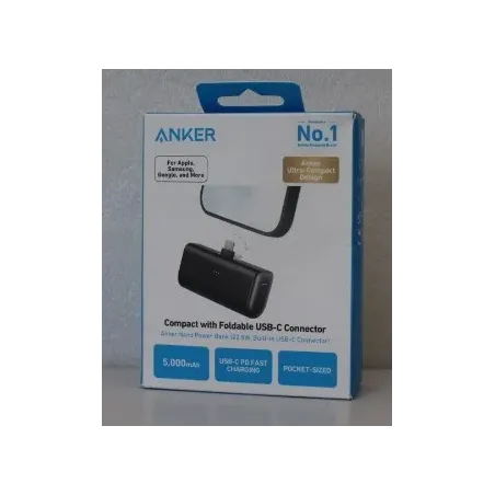 SALE OUT. Anker Nano Power Bank Built-In with USB-C Connector A1653H11 5000 mAh Black DEMO