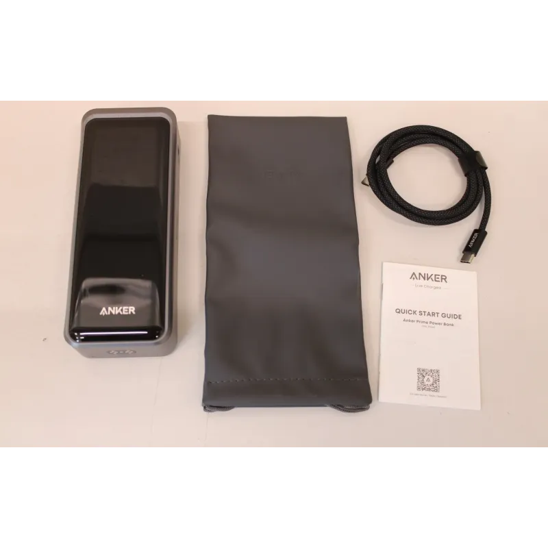 SALE OUT. Anker Prime power bank - USB, 2 x USB-C - 300 Watt 26250 mAh Black UNPACKED, SMALL SCRATCHED ON TOP EDGE