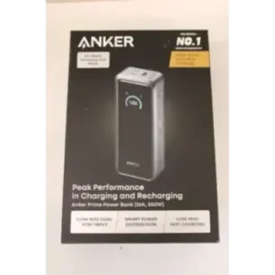 SALE OUT. Anker Prime power bank - USB, 2 x USB-C - 300 Watt 26250 mAh Black UNPACKED, SMALL SCRATCHED ON TOP EDGE