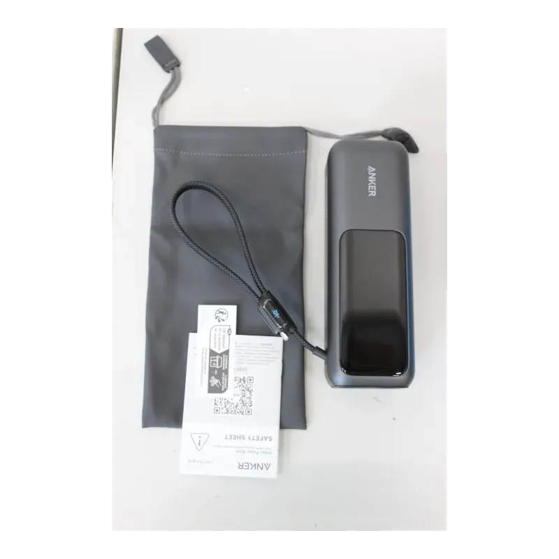 SALE OUT. Anker Zolo Powerbank A1695H11 25000 mAh Built-In USB-C and Retractable Cable) Grey UNPACKED,