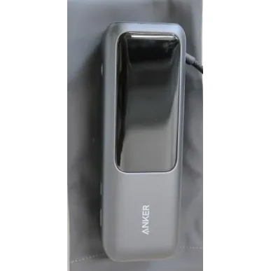 SALE OUT. Anker Zolo Powerbank A1695H11 25000 mAh Built-In USB-C and Retractable Cable) Grey UNPACKED,