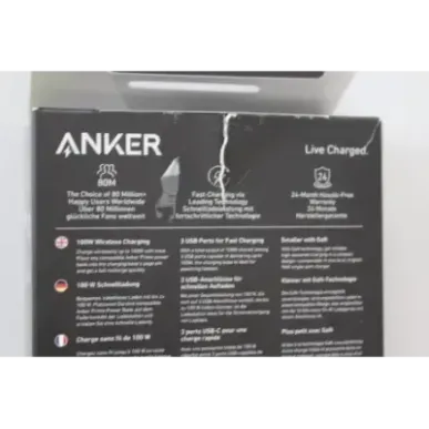 SALE OUT. Anker Prime Charging Base for Power Bank, 100W A1902311 Black UNPACKED, DAMAGED PACKAGING, SCRATCHED