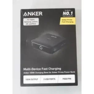 SALE OUT. Anker Prime Charging Base for Power Bank, 100W A1902311 Black UNPACKED, DAMAGED PACKAGING, SCRATCHED