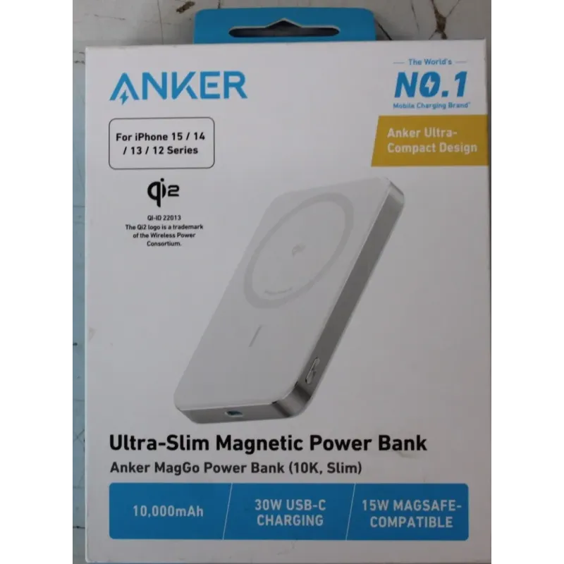 SALE OUT. SALE OUT. Power Bank MagGo 10000 mAh White DAMAGED SEAL STICKER